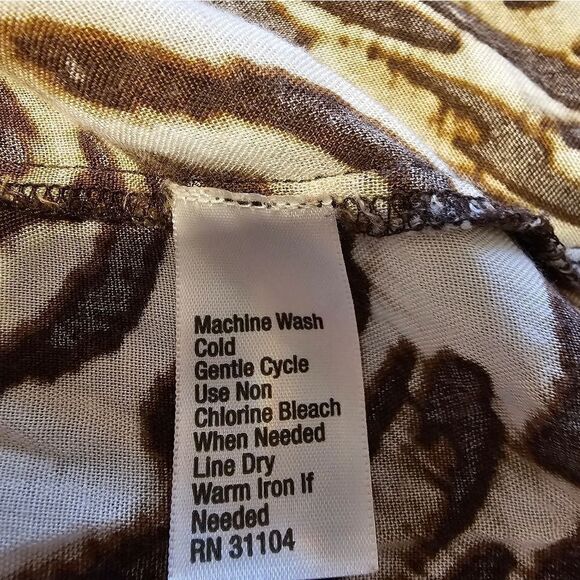 Kim Rogers top Sleeveless Women's small animal print Pre-owned - Picture 4 of 6